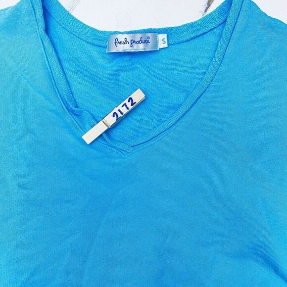 Fresh Produce Womens Blue Small  Cotton Sweatshirt Tunic Top - Picture 11 of 11